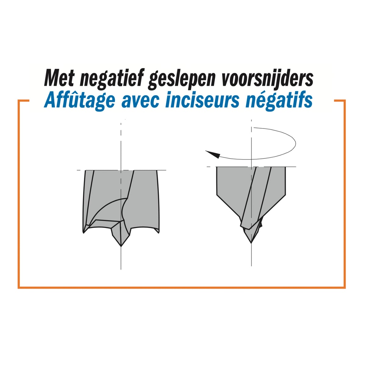 Drevelboor rechts, HW